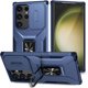thumbnail image 1 of Funda Armada para Samsung Galaxy S24 Ultra con Tapa Deslizante y Soporte Magnético Giratorio Azul, 1 of 5