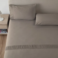 Genérico - Sabanas Casatua Hotel Funda Almohada 2 Plazas Color Beige