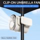 thumbnail image 4 of Ventilador clip coche LED 199 velocidades USB recargable refrigeración personal oficina, 4 of 7