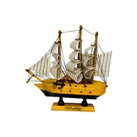 Decostilo - Adorno: Barco Velero De Madera 15Cm