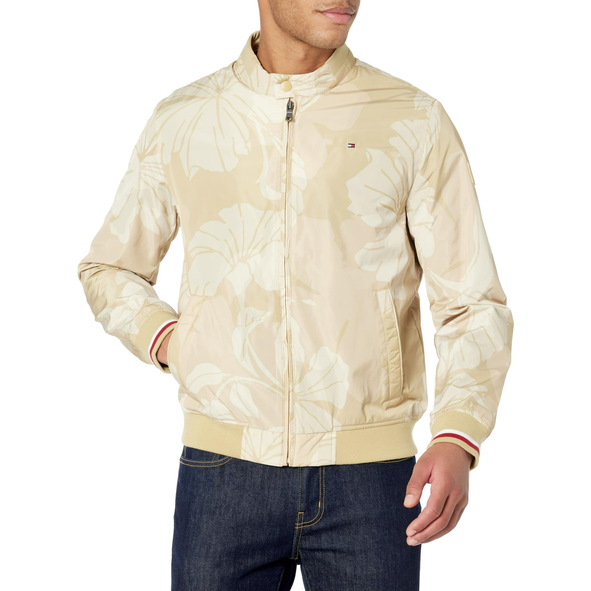 Chaqueta Tipo Bomber Tommy Hilfiger, Ligera, De Punto Acanalado