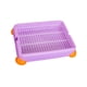 thumbnail image 3 of Bandeja para arena para conejos, inodoro para mascotas, bandeja antisalpicaduras para ir al baño, bandeja para ir al baño para perros, conejos, , S, púrpura, 3 of 5
