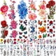 thumbnail image 1 of Tatuajes Temporales Zomme 82 Hojas Flores Mariposas Waterproof, 1 of 3
