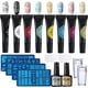 thumbnail image 1 of Kit de 8 colores para estampación de uñas, placas de estampación, laca de gel para impresión, esmalte de gel con herramientas, aceite de impresión para estampación de uñas, barniz de gel UV, barniz de, 1 of 6