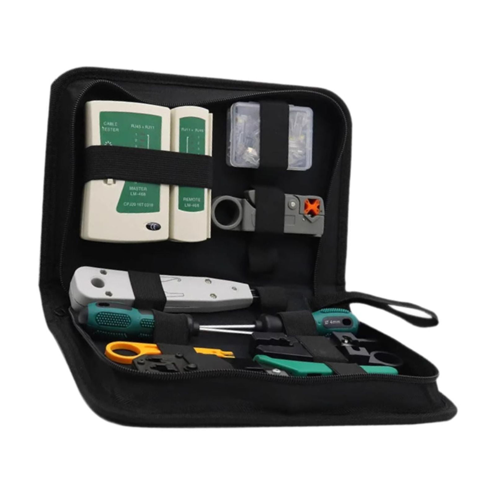 Magideal - Kit De Herramientas De Red, Reparación De Cables, Herramientas De Mantenimiento, 11 En 1, Mango Antideslizante, Herramientas De Reparación, Kit De Cri