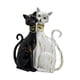 thumbnail image 3 of Figuras De Gatos En Pareja, Esculturas Modernas De Gatos Para Estantería, Armario O Sala De Estar, En Blanco Y Negro, 3 of 5