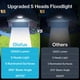 thumbnail image 3 of Foco Olafus, 100 W, 10000 lúmenes, LED IP65, resistente al agua, negro, 3 of 9