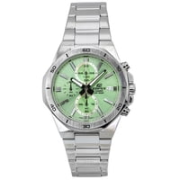 Casio - Reloj Edifice Standard Cronógrafo Análogo Acero Inoxidable Esfera Verde Cuarzo Efv-640D-3Av 100M Para Hombre
