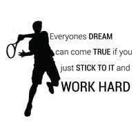 Rienda Libre Graphics - Decomural Work Hard Tennis Ws-43048