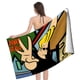 thumbnail image 4 of Johnny Bravo Toalla de playa de secado rápido con diseño temático, regalo para mujeres y niñas, ideal para cumpleaños, fans, amantes de la música, uso en la playa o al aire libre, 78 × 160 cm, 4 of 6