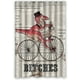 thumbnail image 1 of Cortina de ducha de bicicleta, juego de cortina de baño con ganchos, tamaño 48 x 72 pulgadas, 1 of 3
