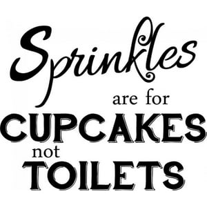 Rienda Libre Graphics - Decomural Sprinkles Toilet Bathroom Ws-50002