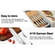 thumbnail image 2 of Cuchillos Cocina Acero Inoxidable 14 Piezas Profesional Plateado, 2 of 2