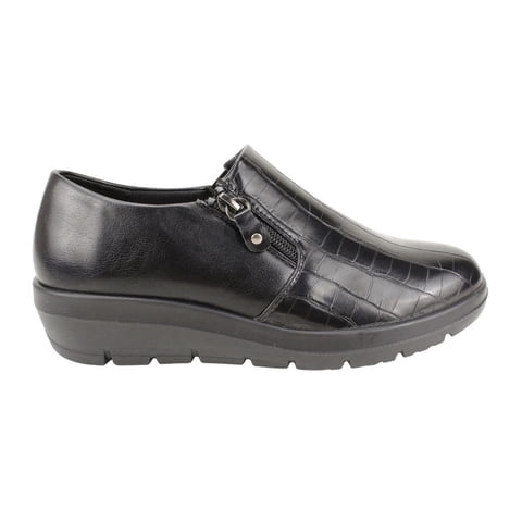 Zapato New Walk Reptil Confort Negro