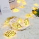 thumbnail image 2 of 1pc Creative Hollow Out Golden Leaf Light, Led Color Light, For Room Bedroom Decoration String Lights, Without Battery, 2 of 4