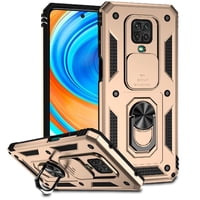 Estuche Gangxun Para Xiaomi Redmi Note 9 Pro, Soporte Giratorio 360°, Estilo Mecánico Y Magnético