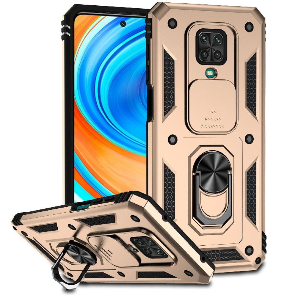 Estuche Gangxun Para Xiaomi Redmi Note 9 Pro, Soporte Giratorio 360°, Estilo Mecánico Y Magnético