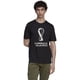 thumbnail image 1 of Camiseta adidas World Cup 2022 para hombre negra (emblema) - S, 1 of 5