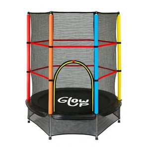 Cama Elástica Glowup 1,40 X 1,60 Mt 4,5 Ft Malla Seguridad Superior