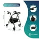 thumbnail image 2 of Andador Burro Ortopédico 4 Ruedas Asiento Y Canasto Gris, 2 of 7