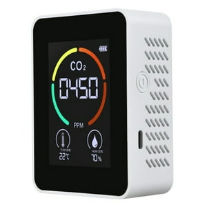 Importclick - Monitor De Calidad Del Aire Co2 Detector De Dióxido De Carbono Usb