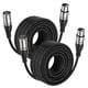 thumbnail image 1 of Cable XLR EBXYA Premium de micrófono balanceado de 15 m, 2 paquetes, 1 of 7