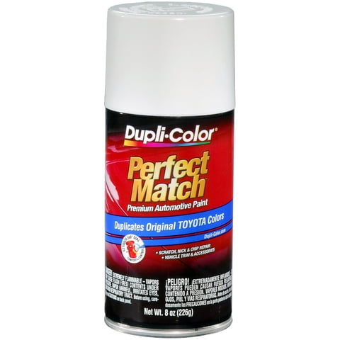 Pintura Automotriz Dupli-Color Ii Para Toyota Exact-Match White, 240 Ml