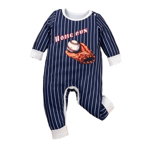 Magideal - Ropa De Bebé, Mono De Manga Larga De Primavera, Estampado A Rayas, Ropa De Dormir Informal De Dibujos Animados, Body Para Niños Y Niñas Recién Nacidos 1 A 3 Meses