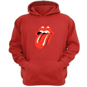 Genérico - Polerón Canguro The Rolling Stones Rojo Talla Xs Unisex