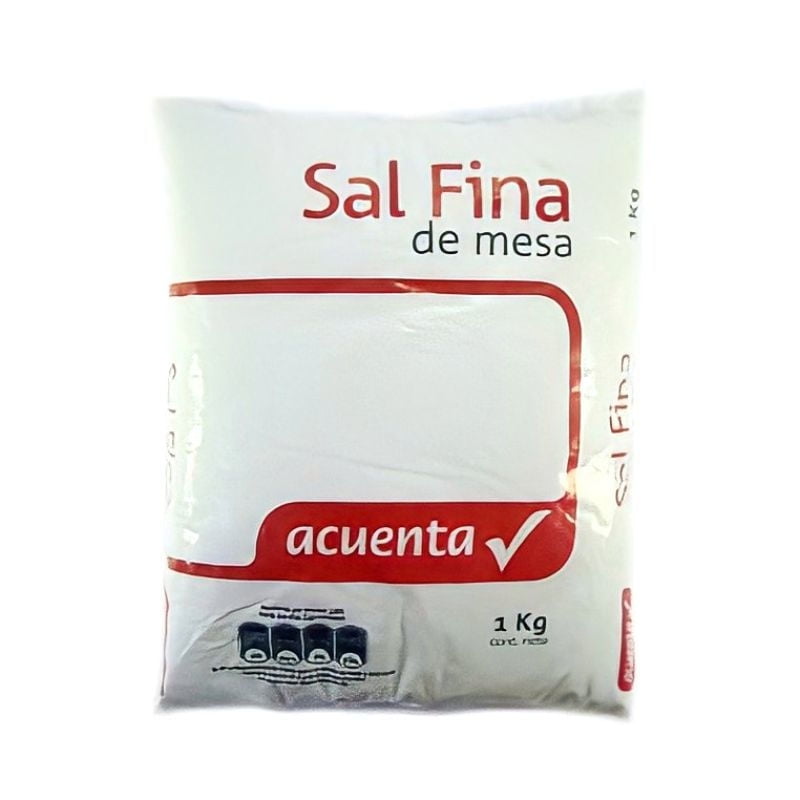 Sal Fina De Mesa 1 kg Acuenta