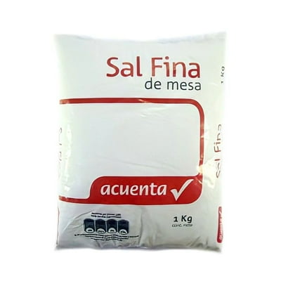 Sal Fina De Mesa 1 Kg Acuenta