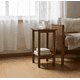 thumbnail image 1 of Mesa Lateral Vintage de Madera Mesa Auxiliar Artesanal de Pino - Café - 40x30x70 cm, 1 of 3