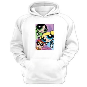 Genérico - Polerón Canguro Niñas Superpoderes Blanco Talla M Unisex
