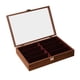 thumbnail image 3 of Almacenamiento de Gafas, 8 Compartimentos, Soporte de Madera para Gafas, Caja de Almacenamiento para Gafas de Sol, Organizador de Relojes de Joyería C con tapa de nogal, 3 of 5