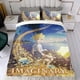 thumbnail image 4 of El Imaginario Conjunto de sábanas temático, trío de piezas, cómodo y amigable con la piel, diseño único, regalo de decoración para el hogar para familiares, amigos y fans, 90 cm * 190 cm, 4 of 6