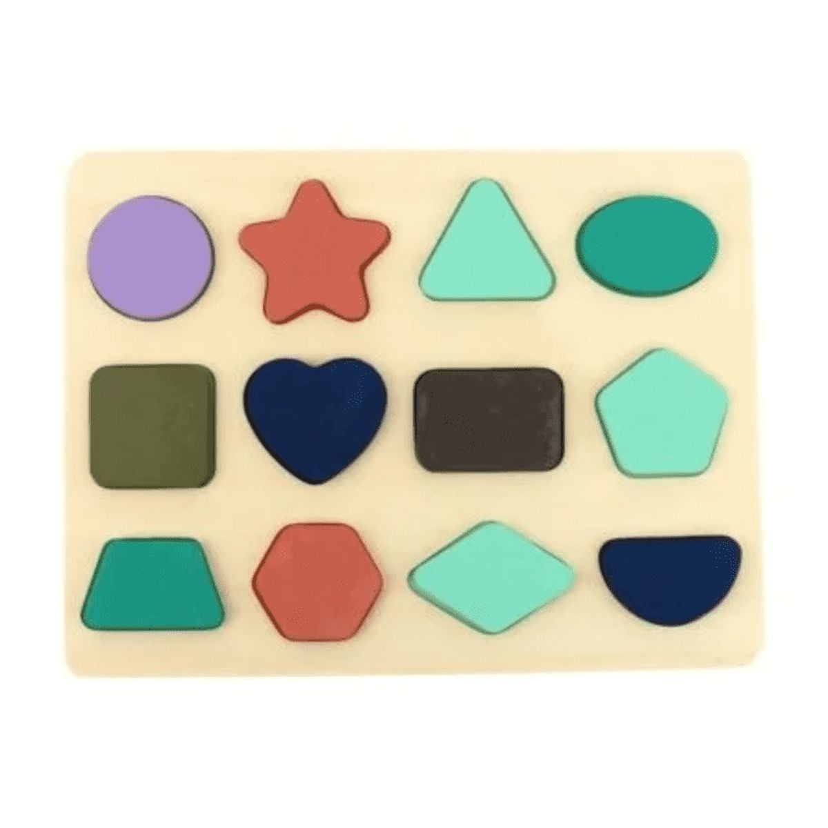 Genérico - Tabla 3d Forma Juego De Encaje Madera