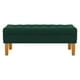 thumbnail image 1 of Banqueta Wood 2c Felpa 04 Verde Botella, 1 of 4