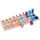thumbnail image 2 of Rompecabezas Anillos De Arcoíris Tablero Número De Madera Clasificador De Colores Combina Juguetes Regalo De Navidad 3 En 1, 2 of 3