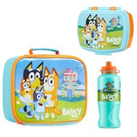 Set De Lonchera Bluey 3 Piezas Con Bolsa Térmica Y Botella De 430 Ml