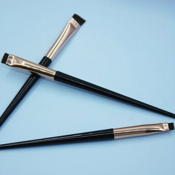 3Pcs Blade Eyeliner Brush Eyebrow Brush Portable Flat Fine Eye Liner Brow Contour Makeup Brushes Eye Cosmetic Beauty Makeup Tools Ideal For Makeup Beginner Artist
