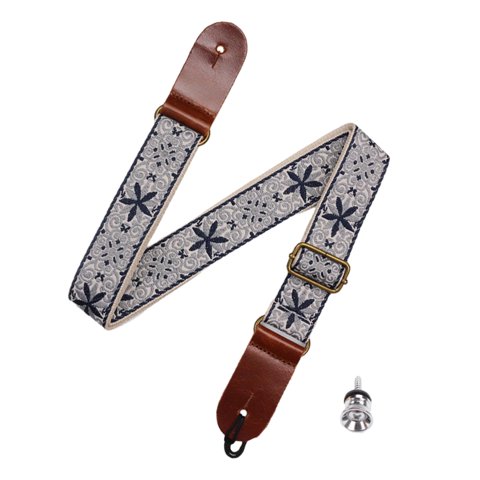 Bothyi - Correa De Ukelele Bordada Con Música, Ligera, Para Instrumentos De 4 Cuerdas, Concierto, Azul