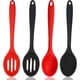 thumbnail image 1 of Juego de 4 cucharas ranuradas y mezcladoras de silicona antiadherentes, cucharas ranuradas grandes de silicona para servir, cucharas antiadherentes resistentes al calor para cocinar, hornear, remover, 1 of 7