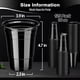 thumbnail image 3 of Vasos de Plástico leeauszya 16 oz Negros Paquete de 120 para Bebidas Frías, 3 of 8