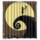 thumbnail image 1 of Cortina de ducha de Halloween "Pesadilla antes de Navidad" con ganchos, tamaño 66 x 72 pulgadas, 1 of 3
