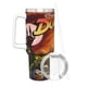 thumbnail image 3 of Patoaventuras Vaso aislado de acero inoxidable con asa, diseño temático, regalo para familia, amigos y fans; incluye pajita y encaja en el portavasos estándar, 40 oz, 3 of 6