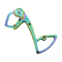 Magideal - Placa De Guía De Desviador Trasero, Placa De Jaula, Piezas De Bicicleta, Polea De Aleación De Aluminio Liviana, Jaula De Rueda, Pata Guía Para M7100 Vistoso