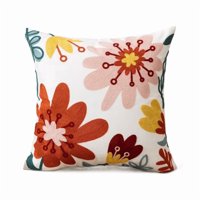 Genérico - Fundas De Cojines Bordadas A Elección 45X45 Diseño 27 Color Blanco