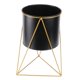 thumbnail image 1 of Maceta De Metal Para Macetas Suculentas, Soporte Para Plantas, Estilo Nórdico, Negro L, 1 of 5