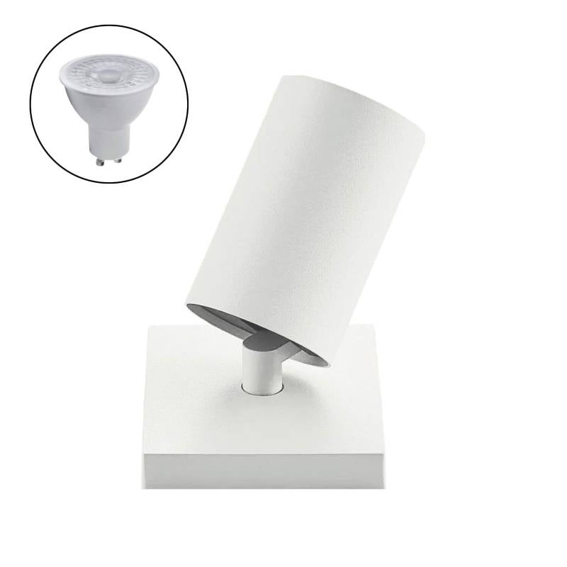 Megabright - Foco Spotlight Blanco 1x Con Ampolleta 5,5 W Gu-10 Cálida M