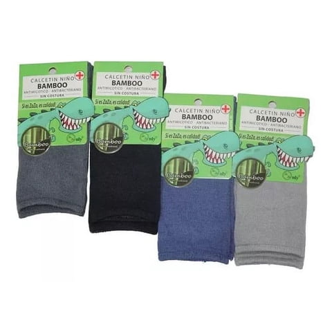 Todo Calza2 - Calcetín De Niño Con Fibra De Bambú - Sin Costuras - Docena